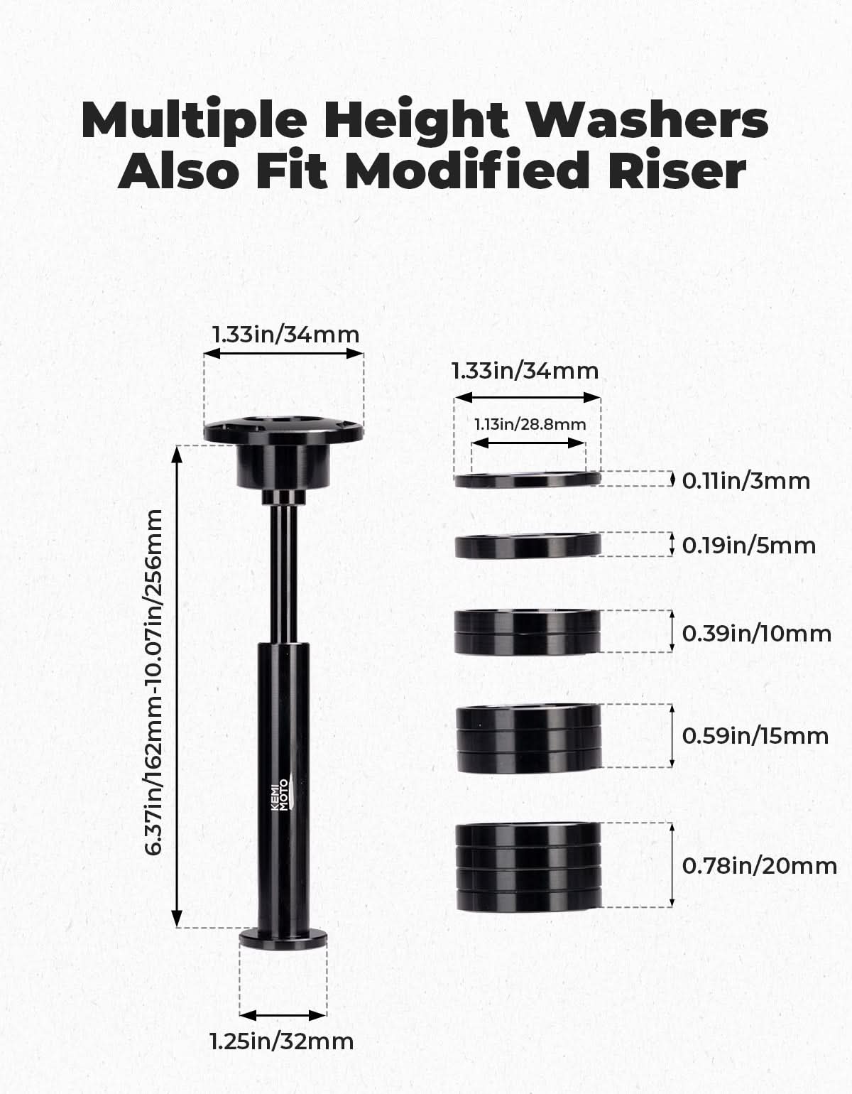 Stem Lock Spacer For Surron & Talaria Dirt Bikes - Kemimoto