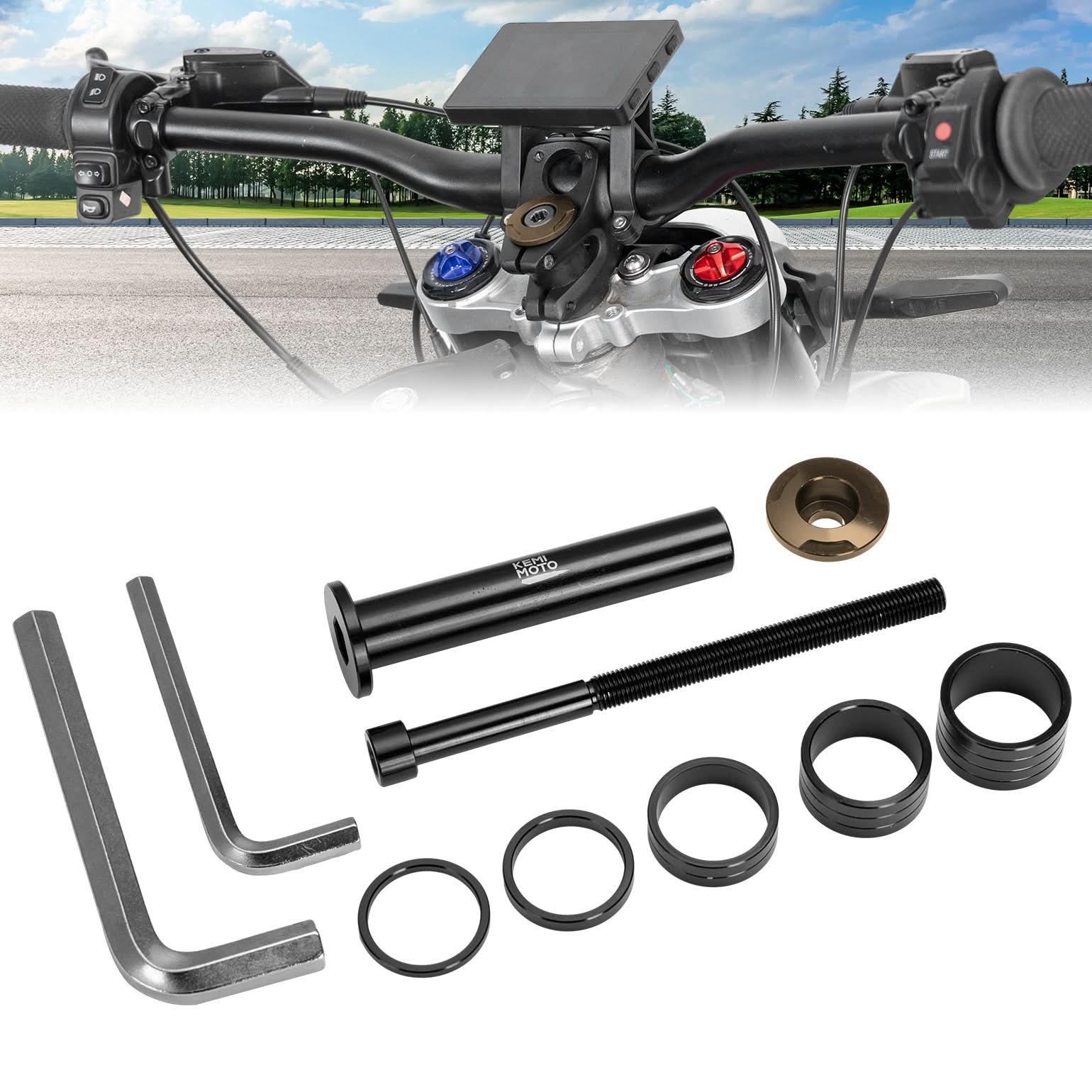 Stem Lock Spacer For Surron & Talaria Dirt Bikes - Kemimoto