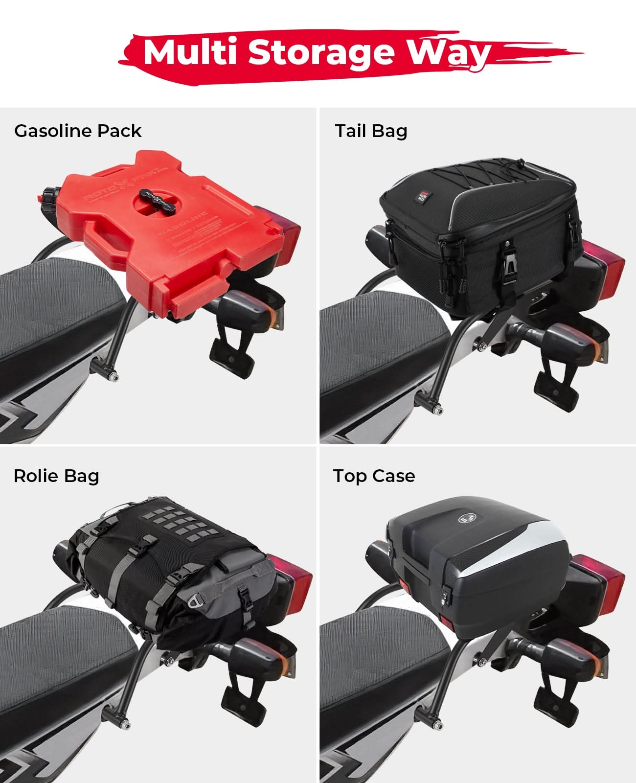 Motorcylce Rear Rack for XT250 2008-2025 - Kemimoto