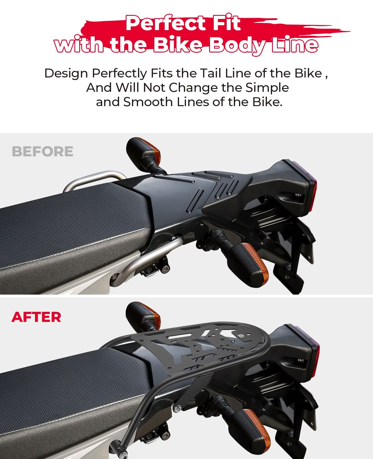 Motorcylce Rear Rack for XT250 2008-2025 - Kemimoto