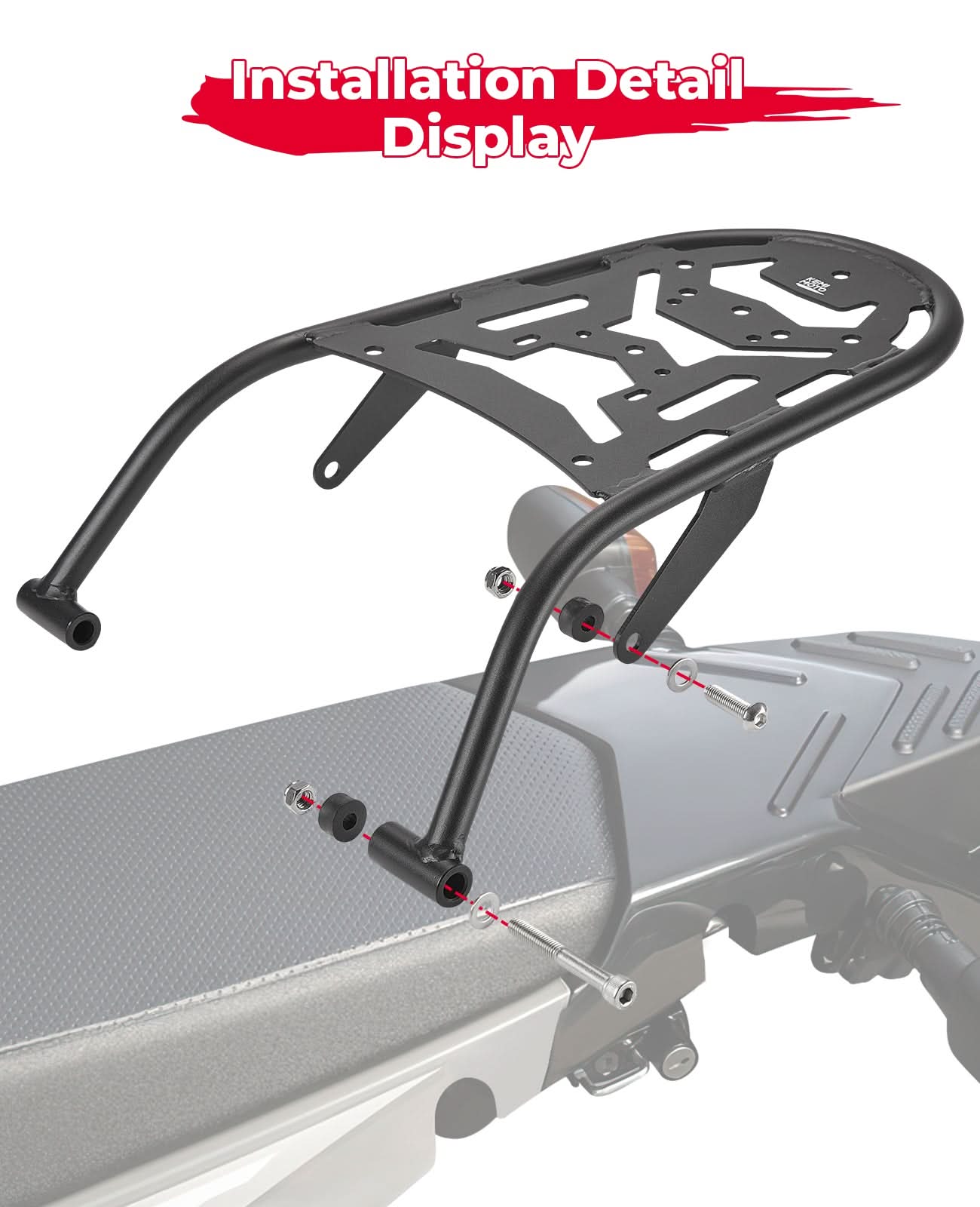 Motorcylce Rear Rack for XT250 2008-2025 - Kemimoto