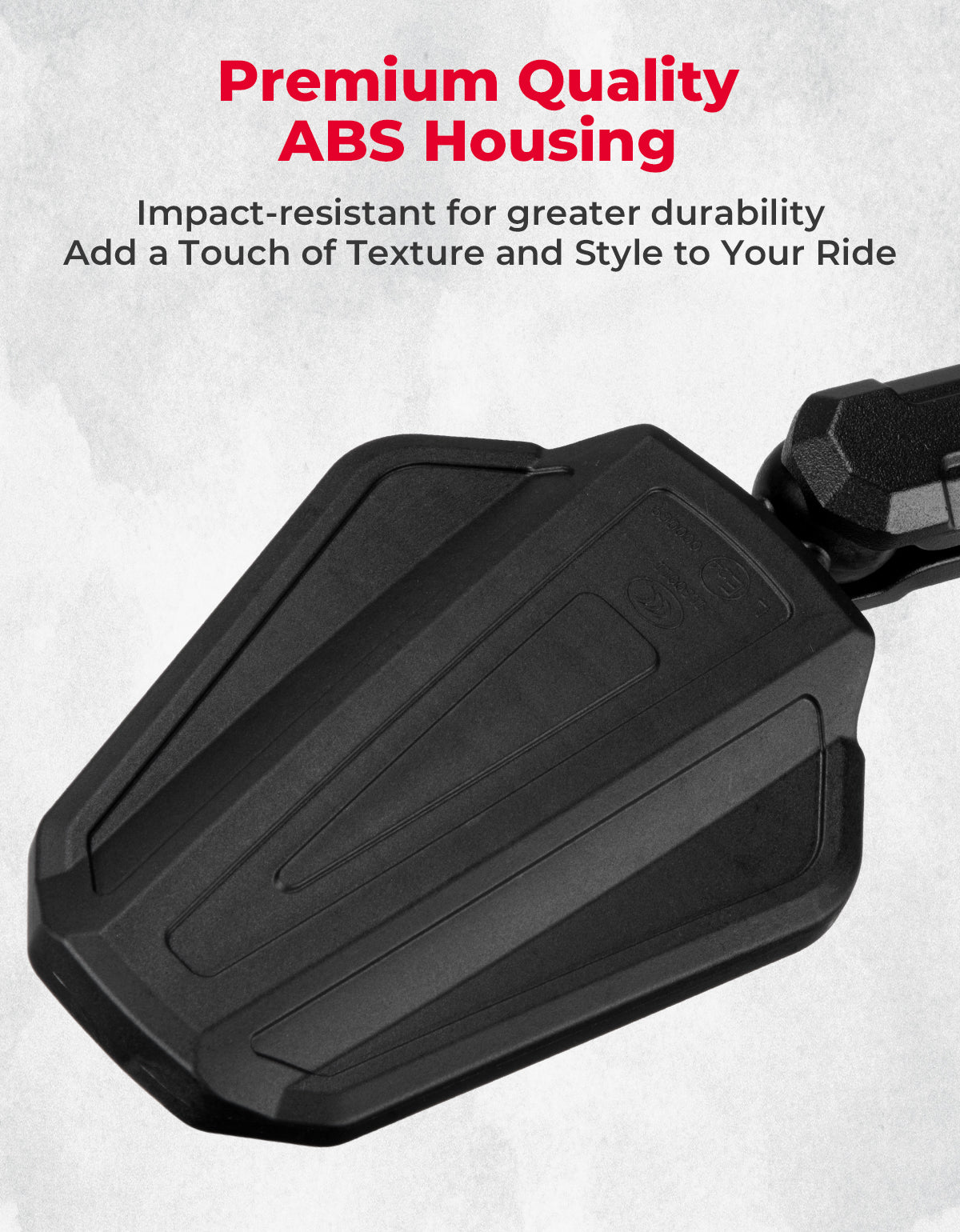 Adventure Motorcycle Mirrors M8 M10 Bolt Handlebar Mount - Kemimoto