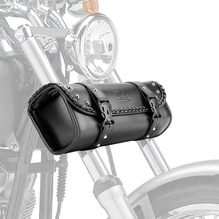 Motorcycle PU Leather Tool Bag Fork Bag