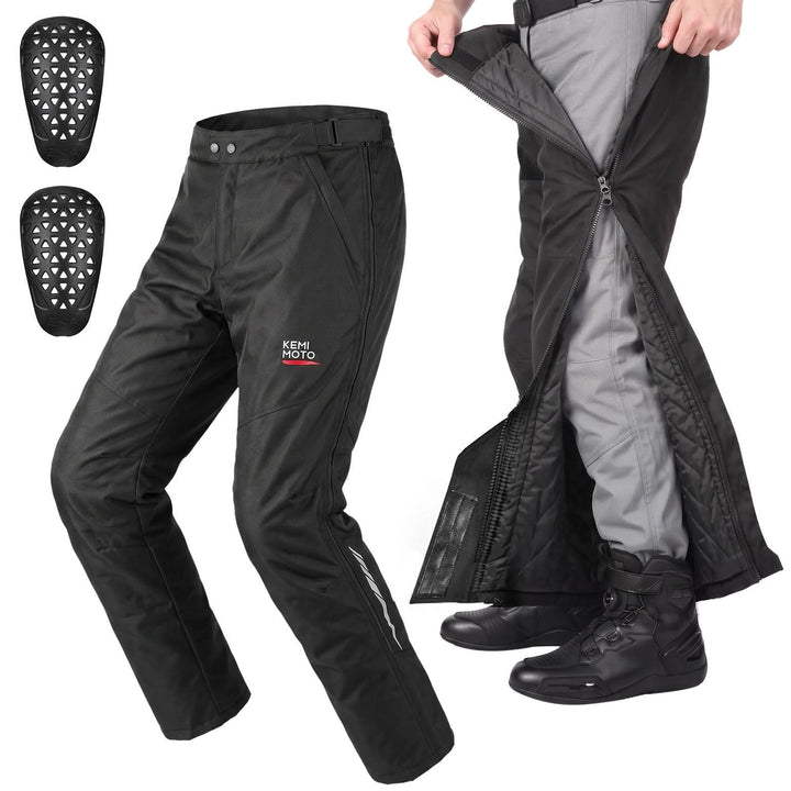 Full-Leg Quick-Off CE Armor Windproof Motorcycle Overpants