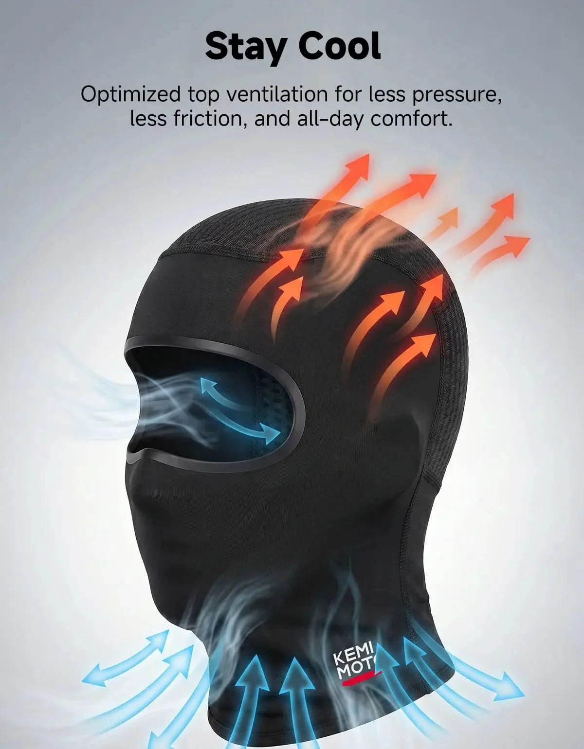 KEMIMOTO Balaclava Face Mask For Motorcycle ATV UTV Cycling