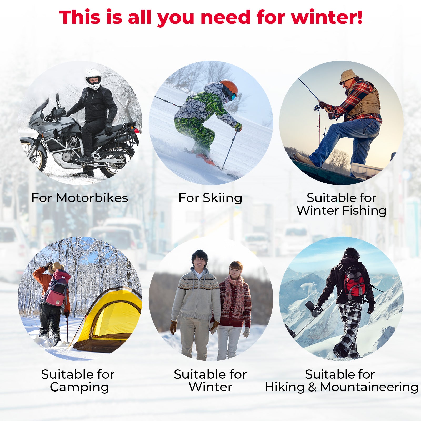Upgrade Heated Gloves, Winter Heated Gloves with 2500 mAh Battery - Kemimoto