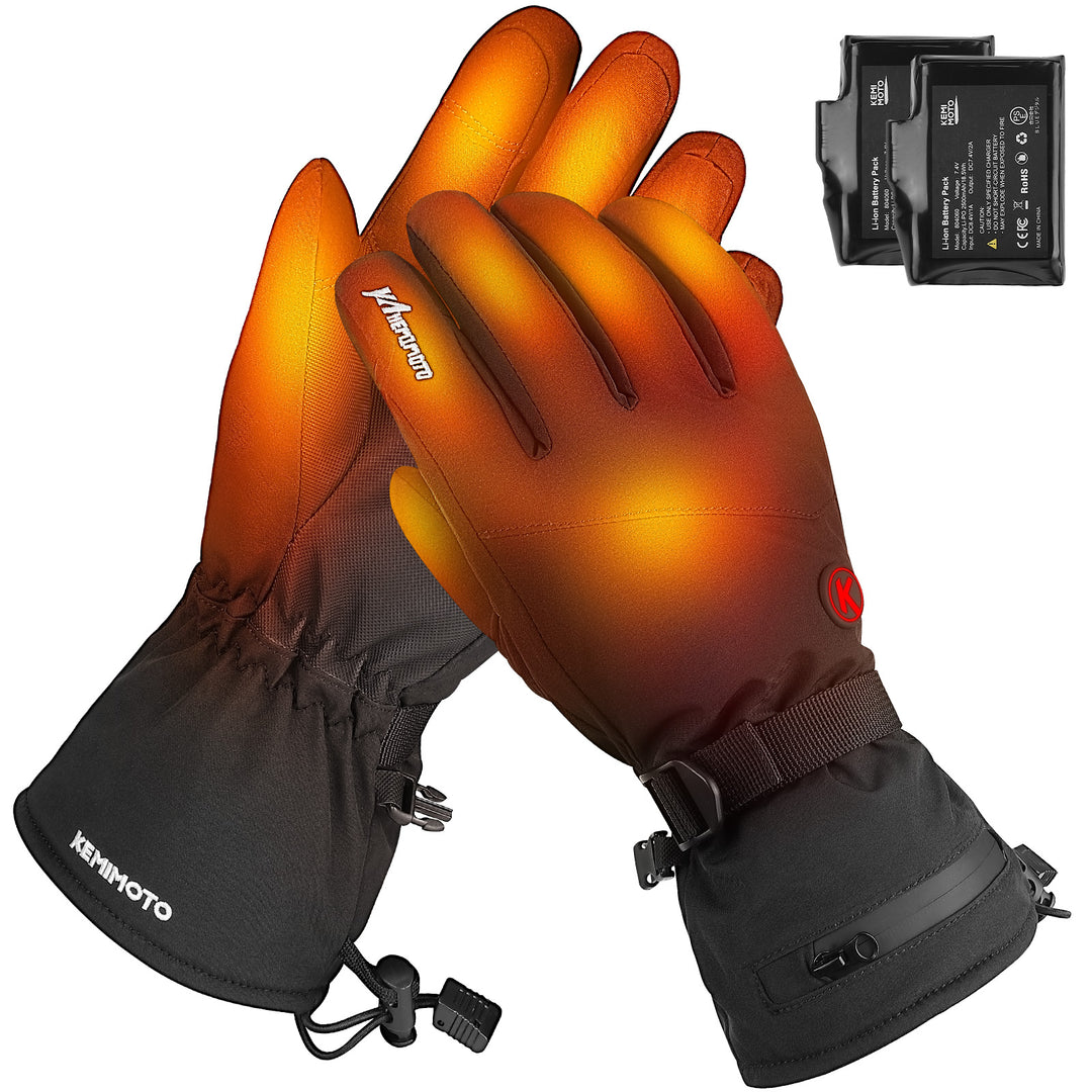 KEMIMOTO Guantes Calefactables, Guantes Moto Térmicos Batería 2500 mAh, Guantes  Moto Invierno Hombre y Mujer, Ideales para Motociclismo, Esquí, Actividades  al Aire Libre : : Coche y moto