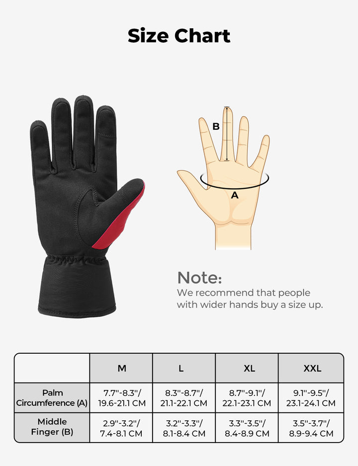 Winter Motorcycle Gloves for Men Women - Kemimoto