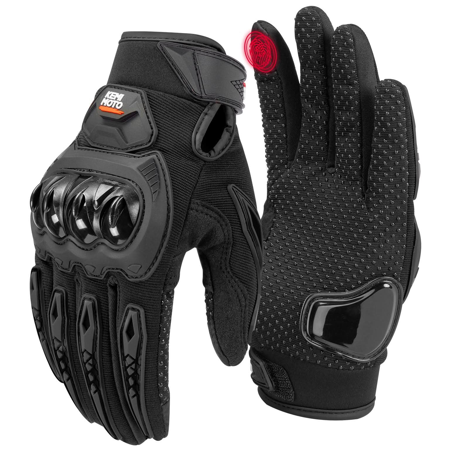 Motorcycle Riding Gloves Touchscreen Anti-Slip For Men Women - Kemimoto