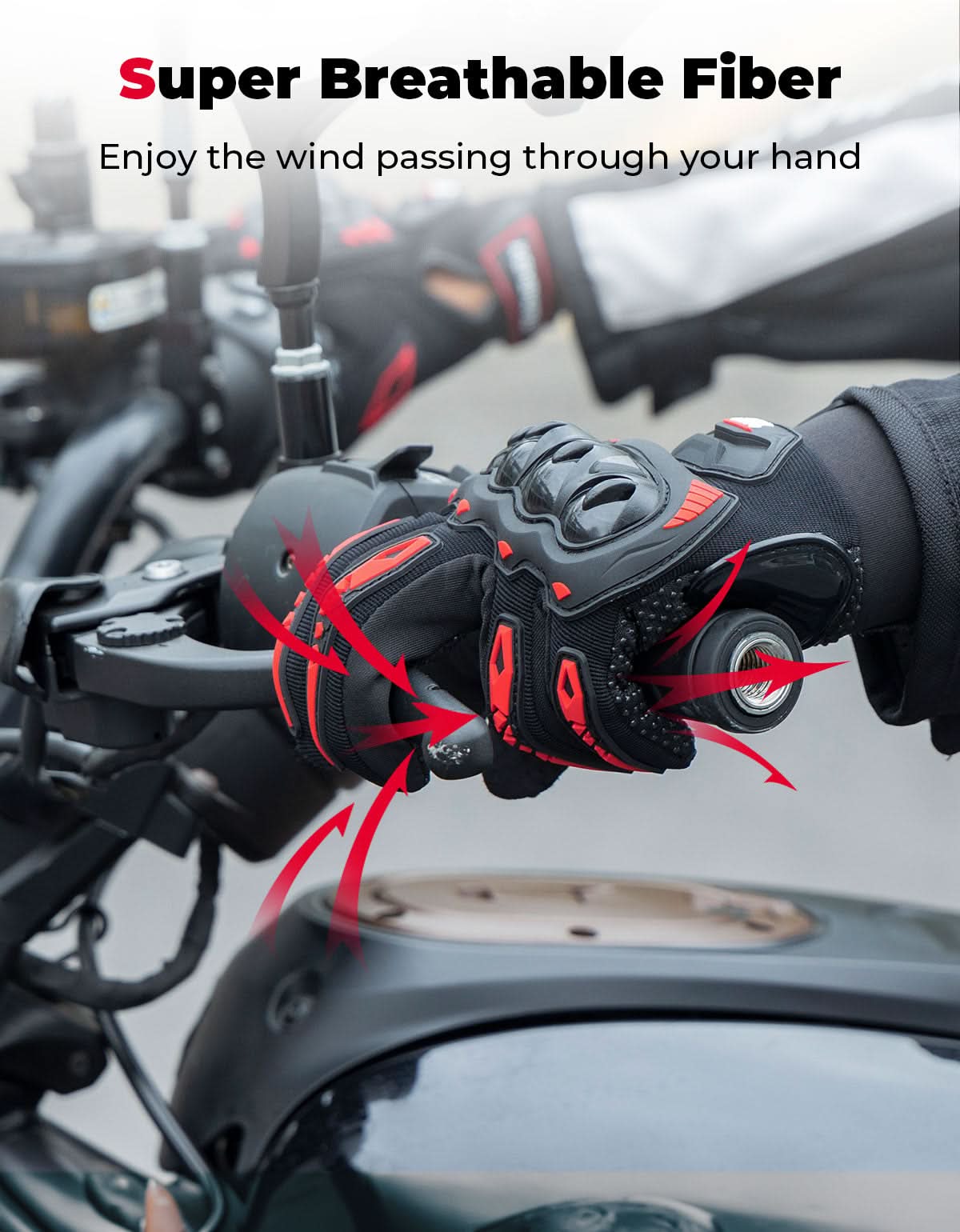 Motorcycle Riding Gloves Touchscreen Anti-Slip For Men Women - Kemimoto