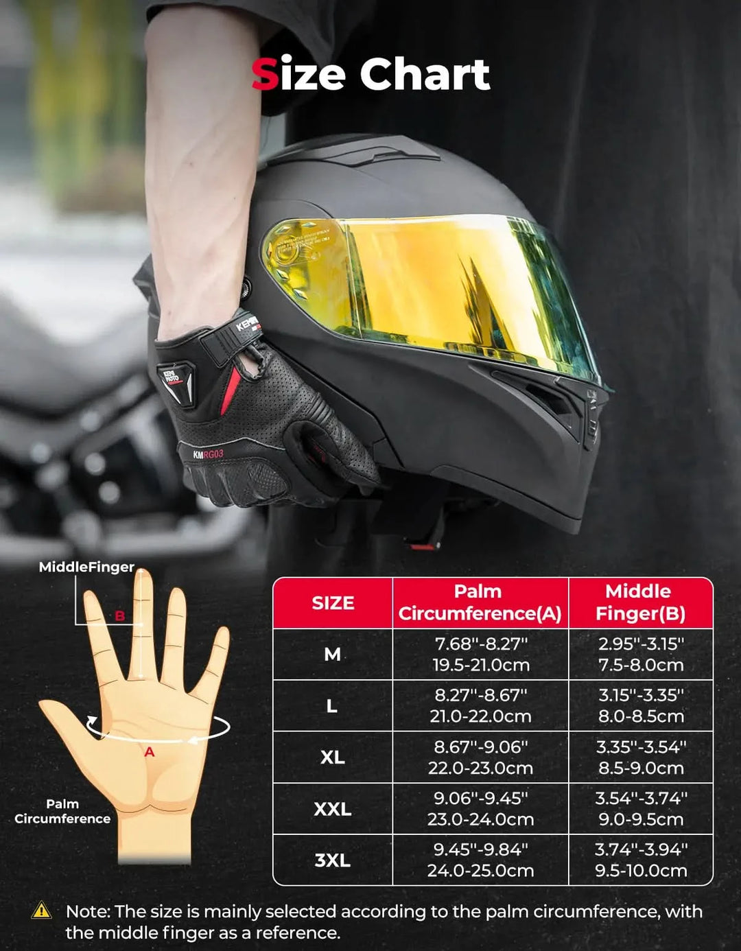 Sheepskin Leather Gloves for Motorcycle,ATV,UTV