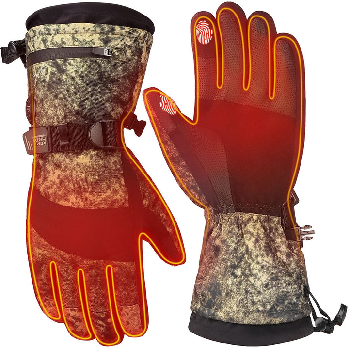 Camo Heated Hunting Flip Magnetic Gloves