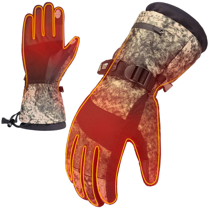 Camo Heated Hunting Flip Magnetic Gloves