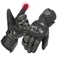 Motorcycle Gloves, Racing Leather Touchscreen Riding Gloves