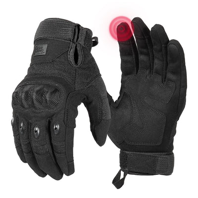 Motorcycle Tactical Gloves with Touchscreen Hard Shell - Kemimoto