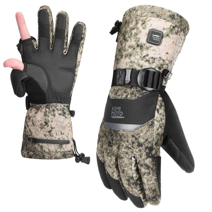 Heated Hunting Gloves Men Women Camo 3 Heat Settings up to 140°F