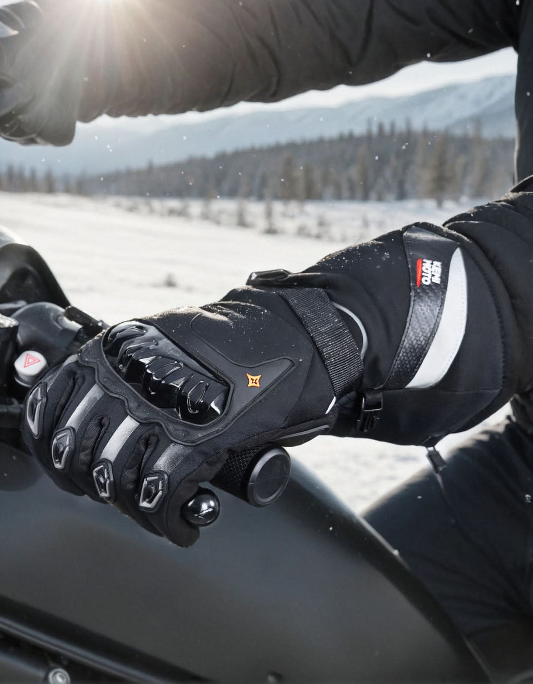 Heated Motorcycle Gloves Men Women 7.4V Battery Waterproof Touchscreen