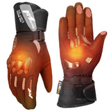 Guantes de motocicleta calefactables 2025 con protectores y batería
