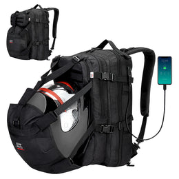 Motorcycle 37L Helmet Backpack with USB-charge Port