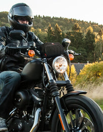 Motorcycle Handlebar Bag for Cruiser Softail Dyna Sportsters - Kemimoto