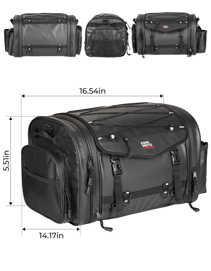 Motorcycle Travel Luggage Bags, 60L - Kemimoto