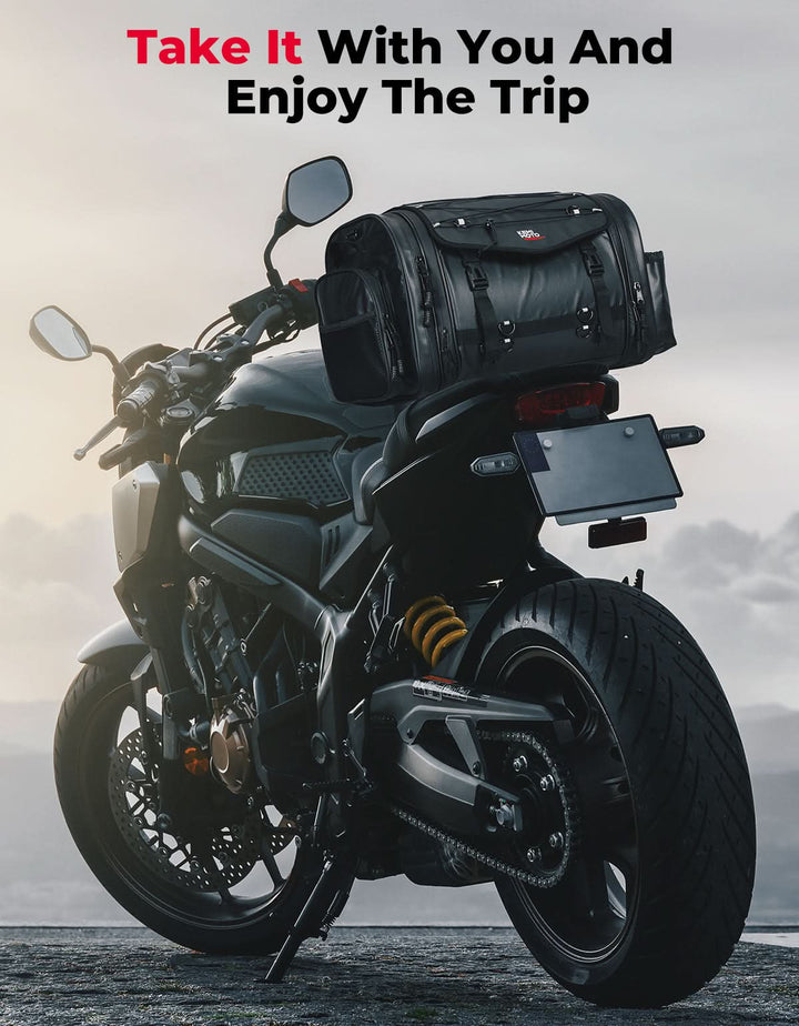 Motorcycle Travel Luggage Bags, 60L - Kemimoto