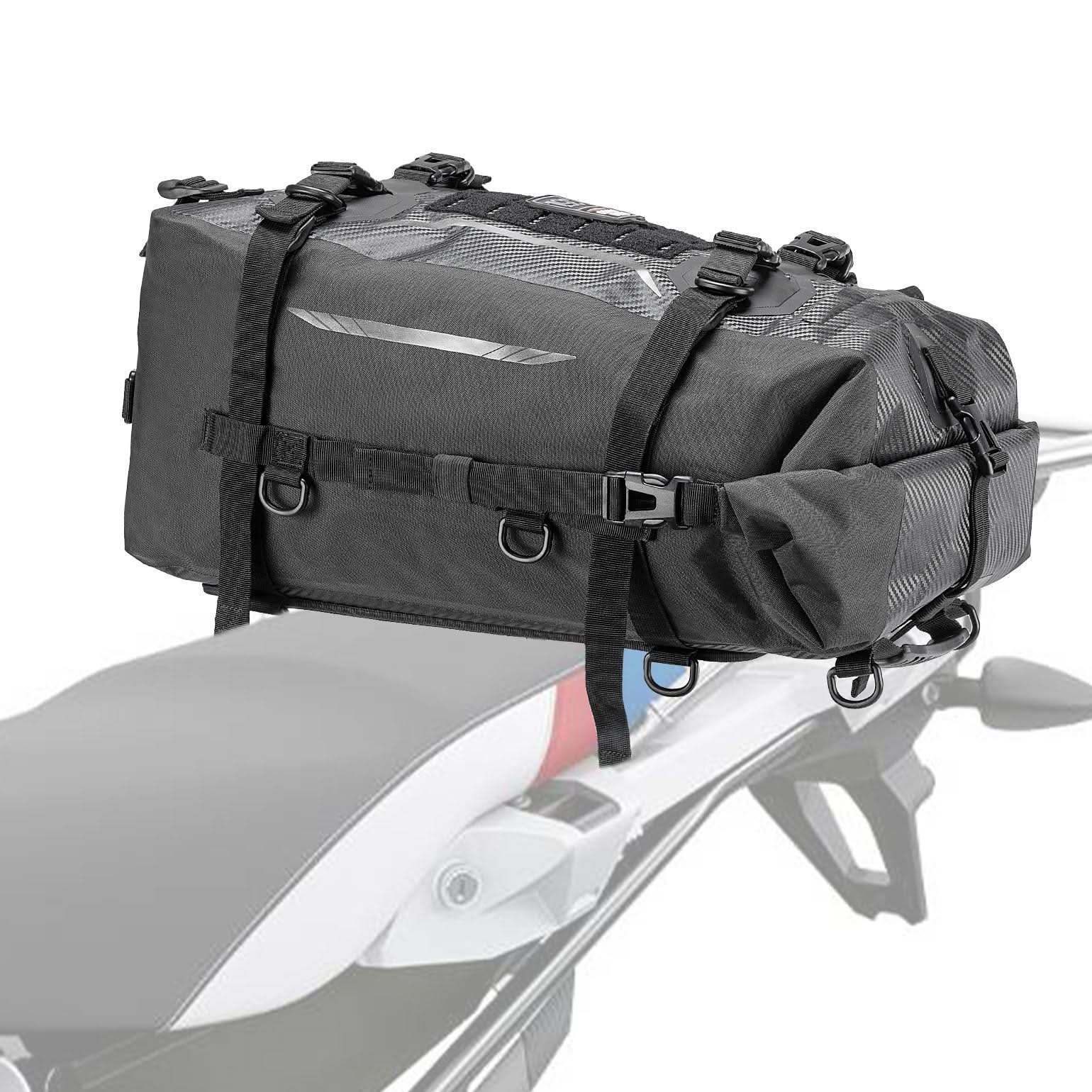 Motorcycle Tail Bag 35L Totally Waterproof Backpack - Kemimoto