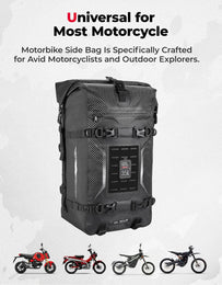 Motorcycle Tail Bag 35L Totally Waterproof Backpack - Kemimoto