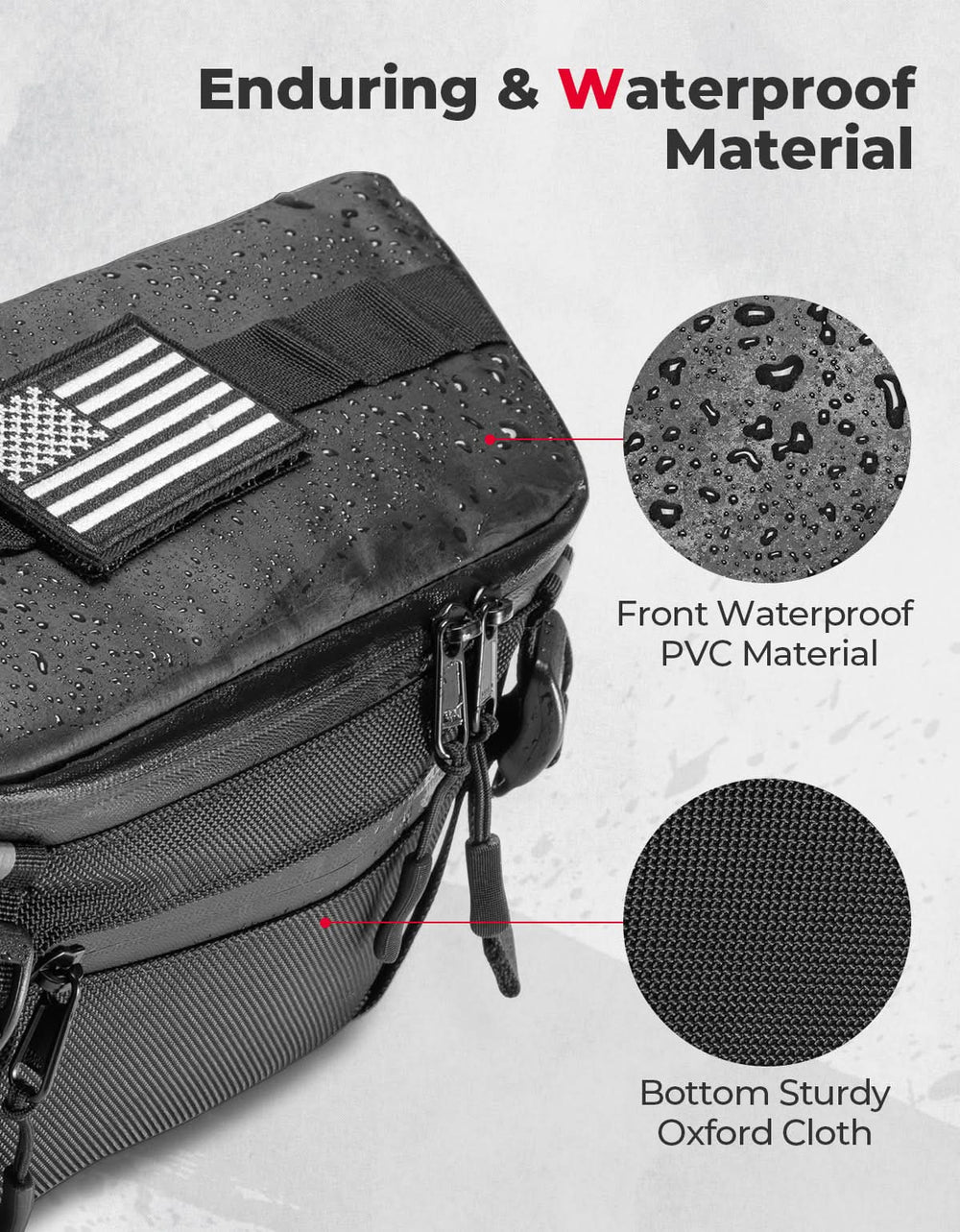 Universal Motorcycle Handlebar Bag for Dirt Bike - Kemimoto