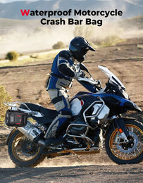 Universal Waterproof Motorcycle Tail Bag, 6.5L Red - Kemimoto