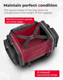 Motorcycle Travel Luggage Bags, 23L-30L Expandable Tail Bag - Kemimoto