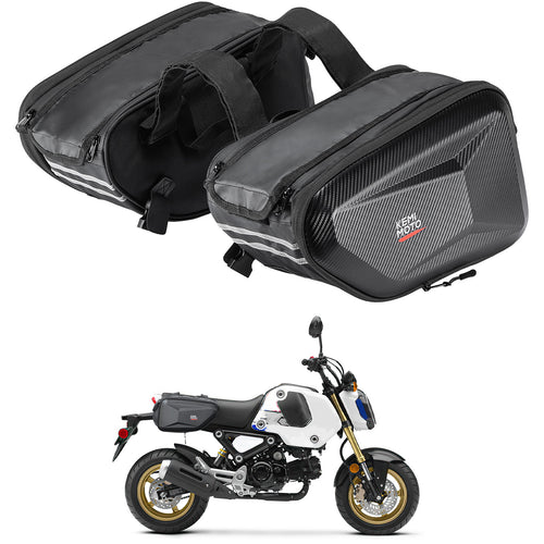 Motorcycle Hard Extendable Saddlebags for Grom Navi 2022-2025 - Kemimoto