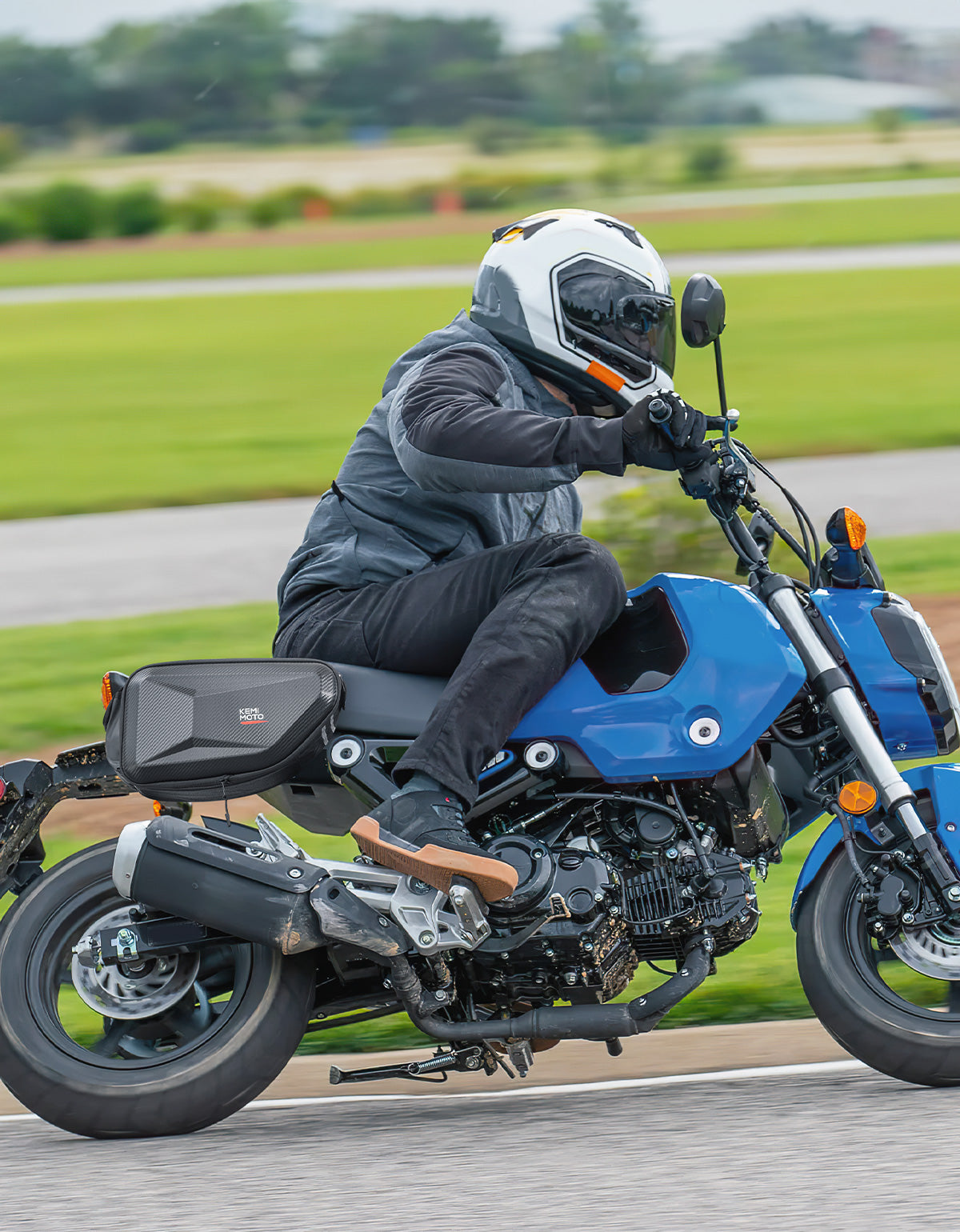 Motorcycle Hard Extendable Saddlebags for Grom Navi 2022-2025 - Kemimoto