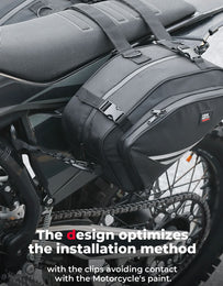 Motorcycle Saddlebags with Rain for Dirt Bike - Kemimoto