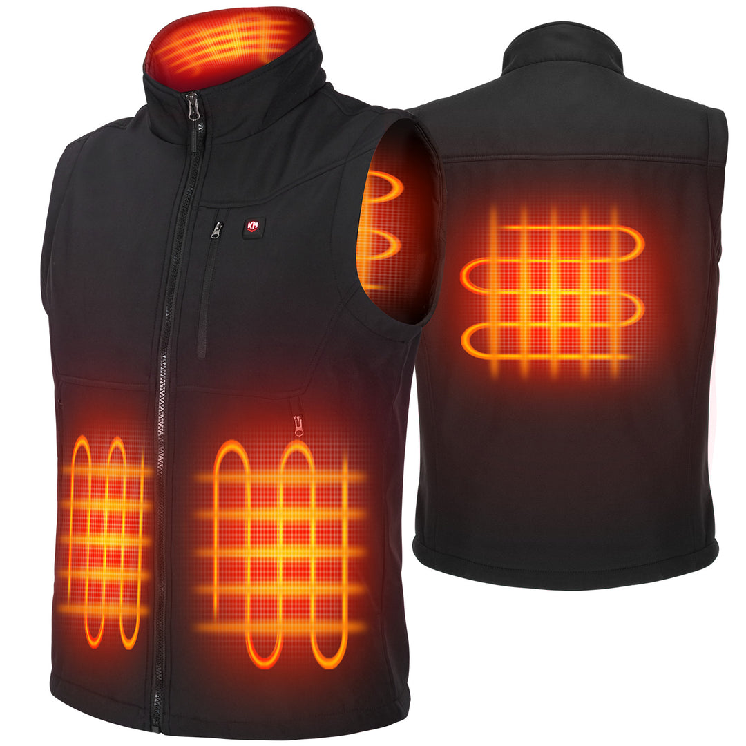  KEMIMOTO Heated Vest for Men Women with Battery Pack Included,  Smart Heating Vest Rechargeable Lightweight Warming Heated Vest Stand  Collar Vest for Men : Clothing, Shoes & Jewelry
