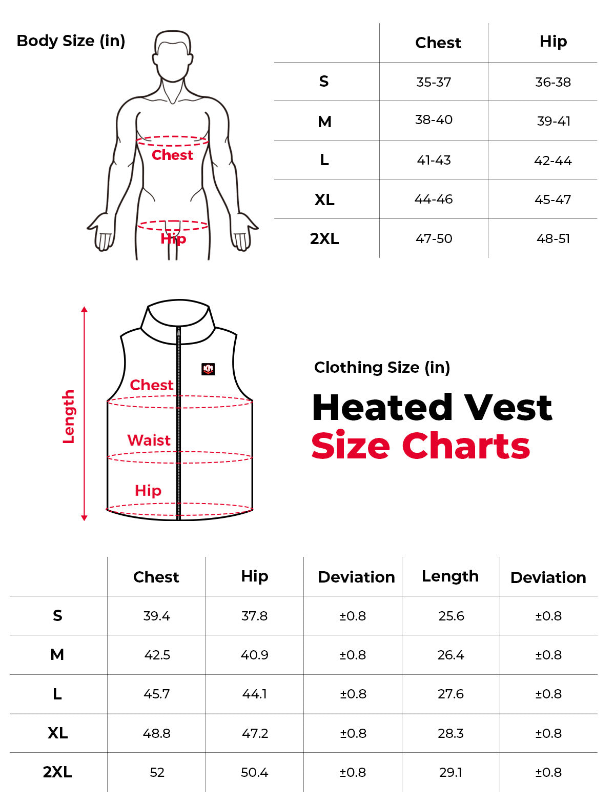 Men's Heated Vest by APP Temp Control for Skiing Hiking Hunting - Kemimoto