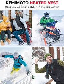 Men's Heated Vest for Skiing Hiking Hunting