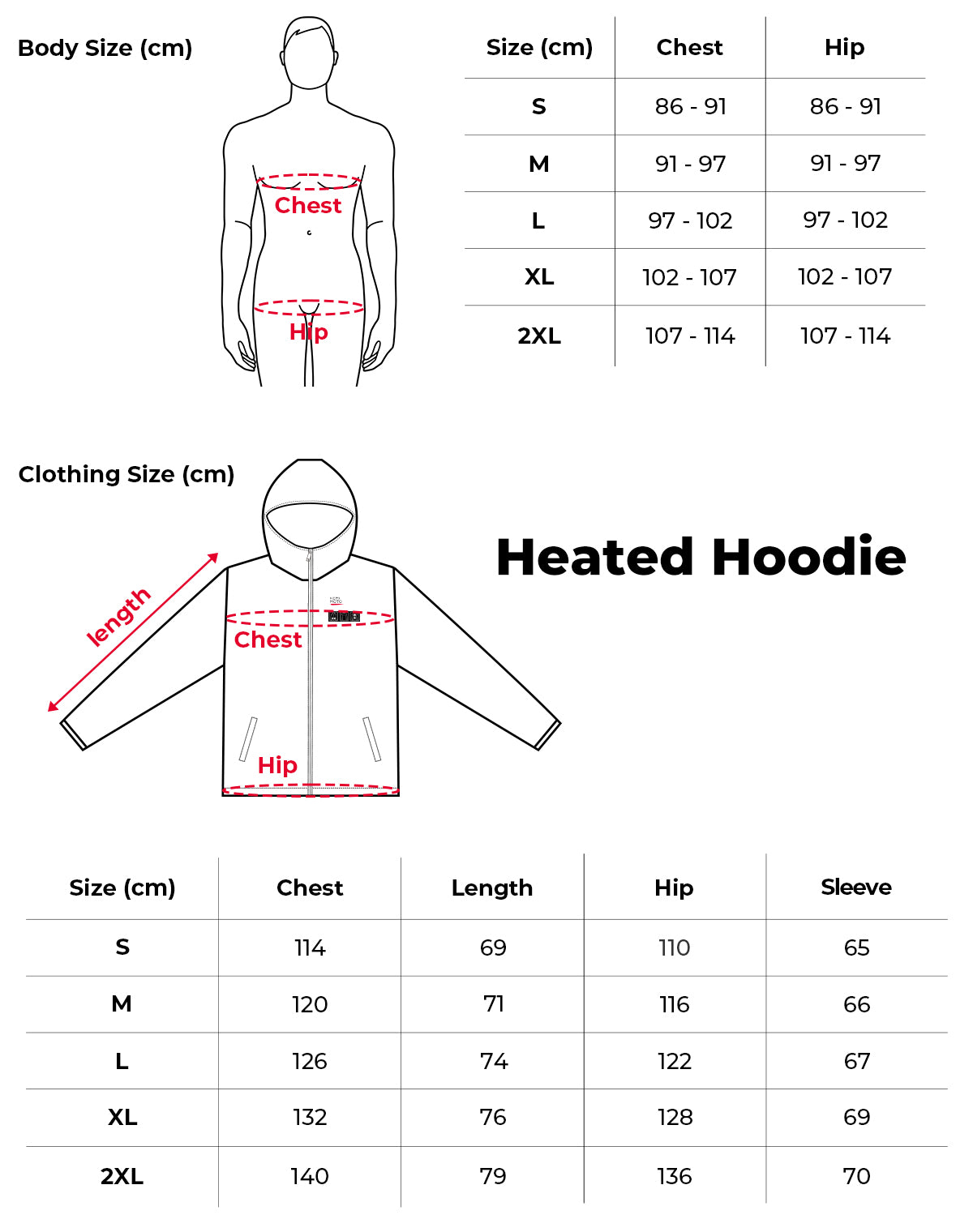 Heated Hoodie with 12V Battery Pack - Kemimoto