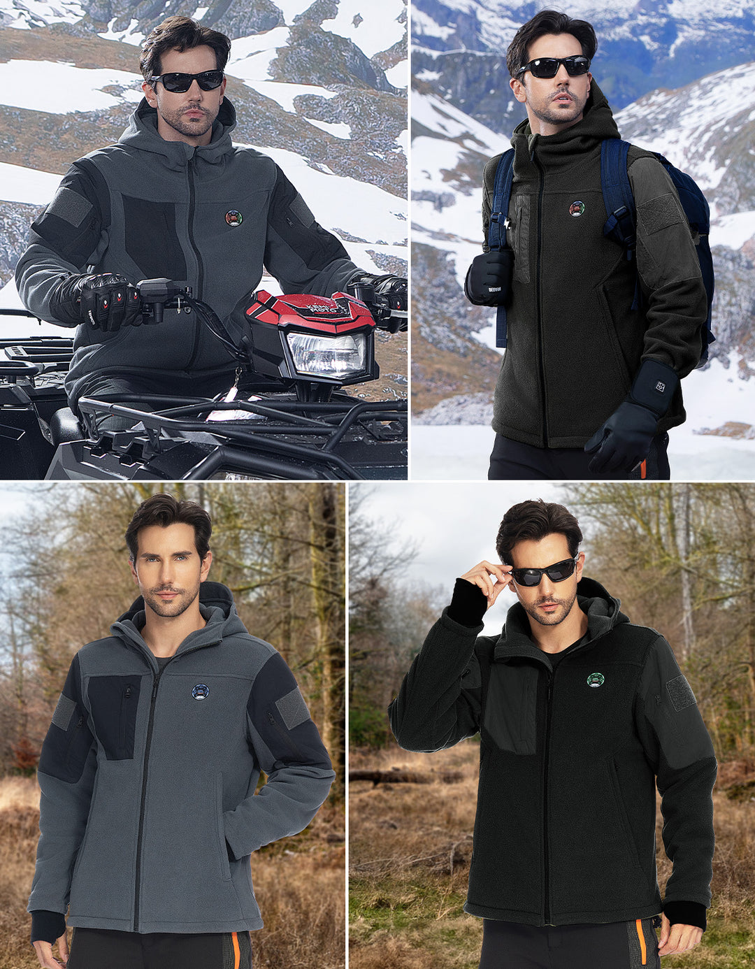Heated Jacket with 12V 20000mAh Battery Pack - Kemimoto