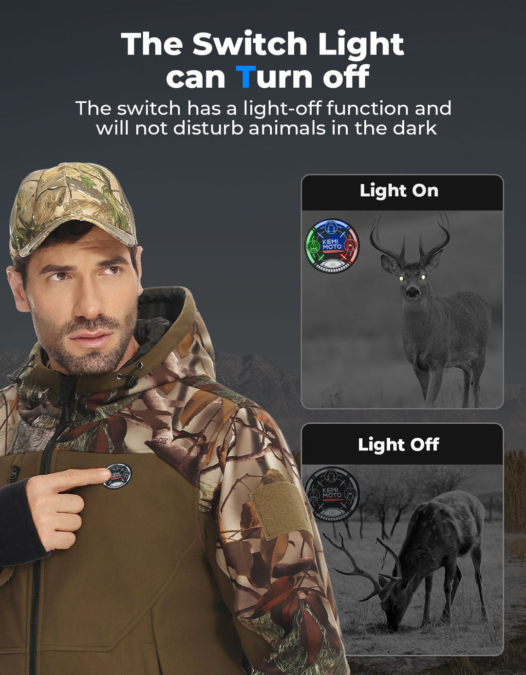 Hooded Heated Jackets with Battery Pack for Hunting Outdoor Hiking