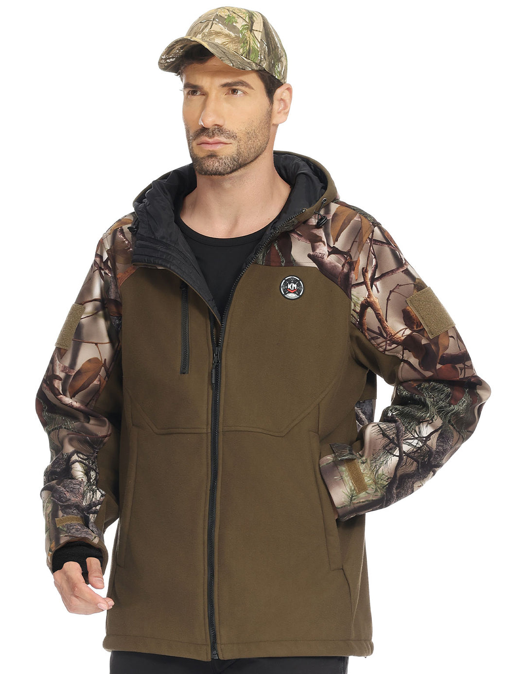 Hooded Heated Jackets with Battery Pack for Hunting Outdoor Hiking