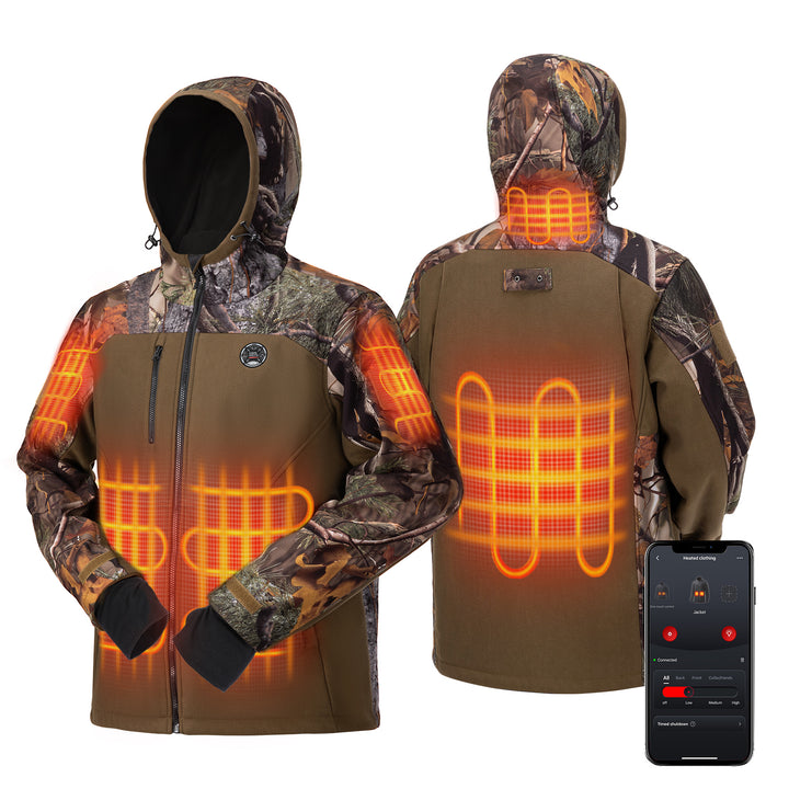 Hooded Heated Jackets with Battery Pack for Hunting Outdoor Hiking