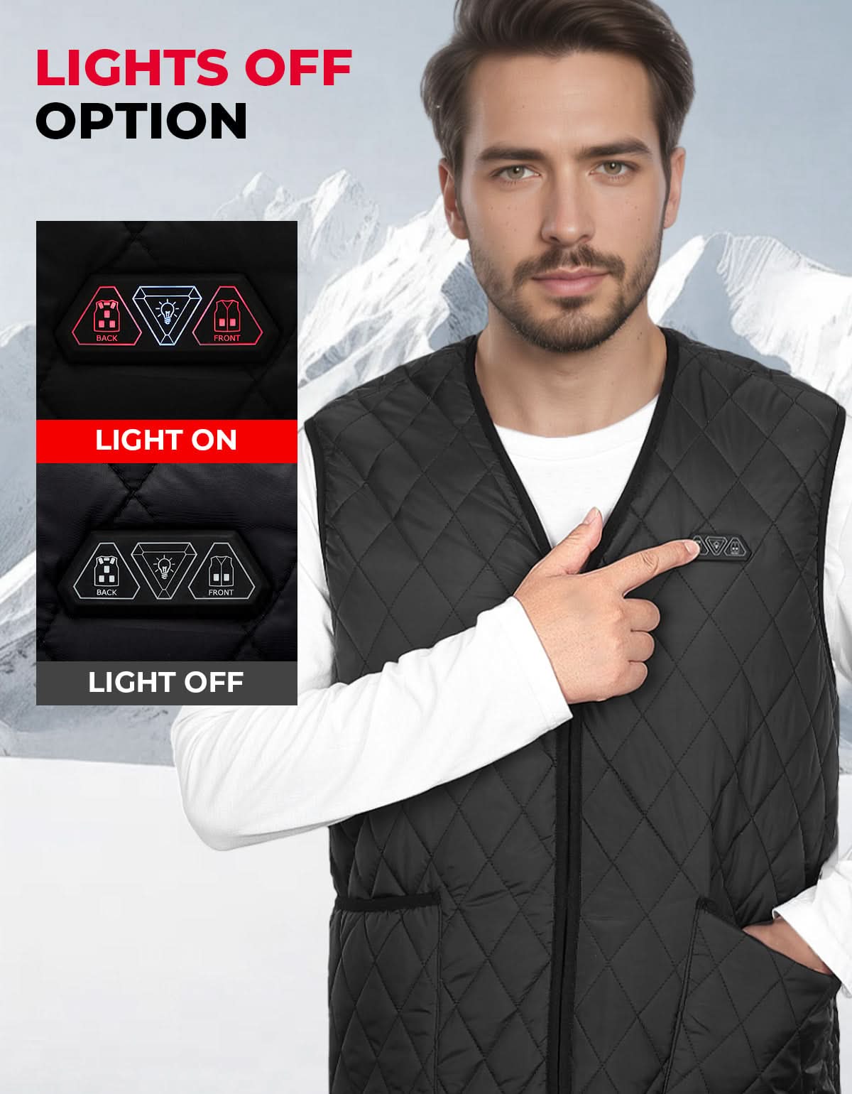 Men's Heated Vest for Winter