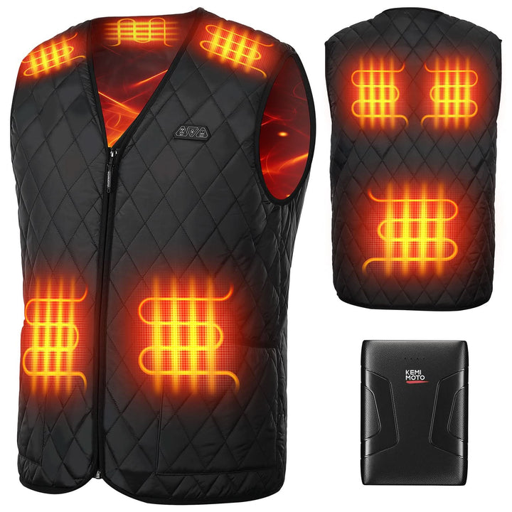 Men’s Heated Vest with Battery Pack Lightweight Quilted Winter Jacket