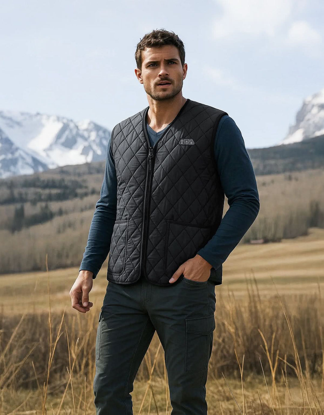 Men’s Heated Vest with Battery Pack Lightweight Quilted Winter Jacket