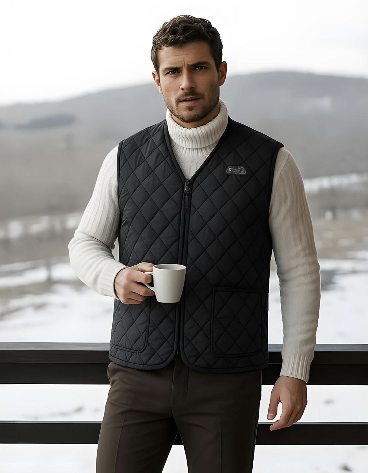 Classic Men’s Heated Vest with Battery Pack