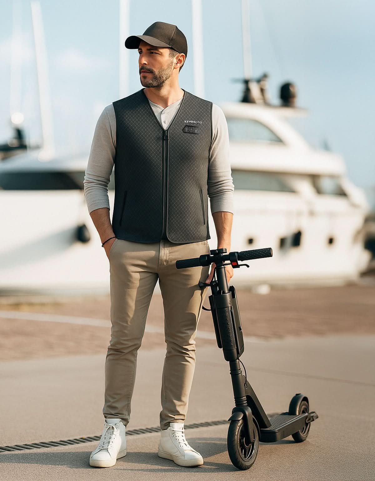 Men’s Heated Vest – Electric Warming Vest for Hunting & Winter Sports (No Battery) - Kemimoto