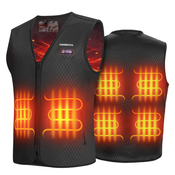Men’s Heated Vest – Electric Warming Vest for Hunting & Winter Sports (No Battery) - Kemimoto