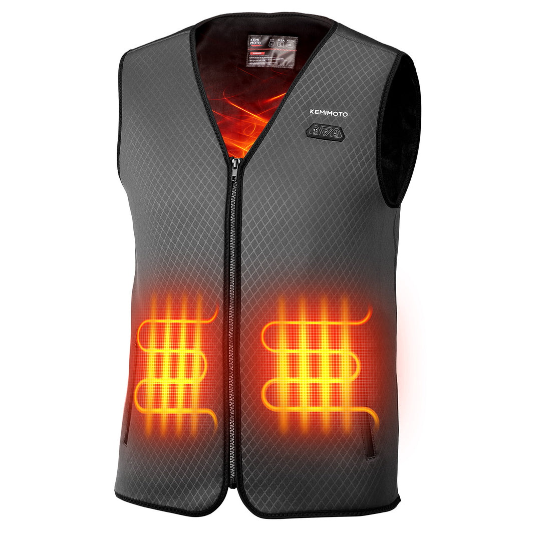 Men’s Heated Vest – Electric Warming Vest for Hunting & Winter Sports (No Battery) - Kemimoto