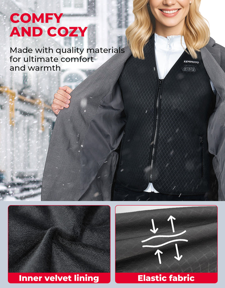 Women’s 6-Zone Heated Vest （Battery Not Included）